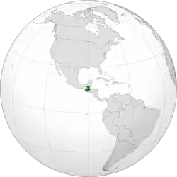 Location of Guatemala