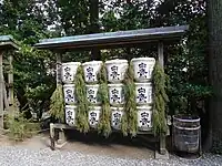 Sake barrels