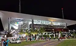 Front view of Hard Rock Stadium.