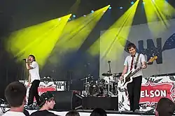 Hawk Nelson performing at Wonder Jam (June 2009)