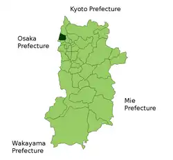 Location of Heguri in Nara