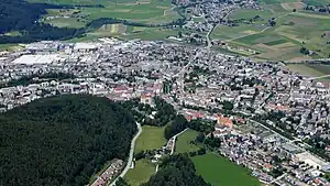 September 2011 view over Bruneck