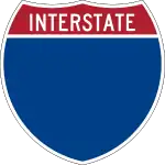 Blank Interstate shield