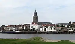 Deventer skyline; the Saint Lebuinus Church is shown in the centre