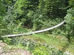 Footbridge over the river.