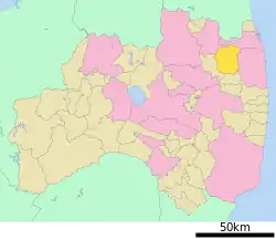 Location of Iitate in Fukushima Prefecture