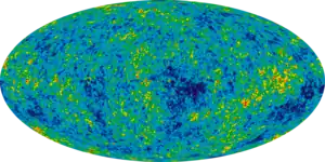 WMAP image of cosmic background radiation