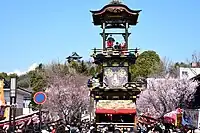 13 carts gather in the Inuyama Festival to dedicate their karakuri to a shrine