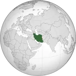 Location of Iran