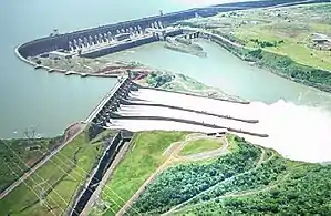 The Hidroelétrica de Itaipú dam.