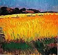 Wheat field near Carantec  (1905), oil on cardboard