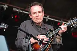 Jones with a mandolin