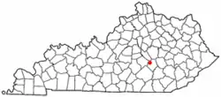 Location of Brodhead, Kentucky