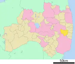 Location of Kawauchi in Fukushima Prefecture