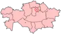 Location of Astana