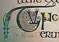 A graphic decoration in the Book of Kells, 6th–9th century