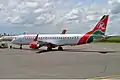 A Kenya Airways Embraer E-190. As of October 2012 the airline owns seven of these.