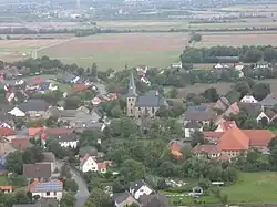 View to the church of Anröchte-Berge