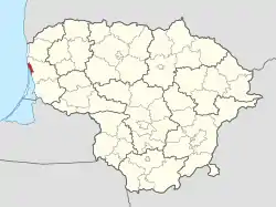 Location of Klaipėda