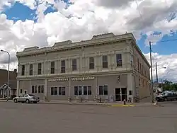 The Klein and Sutmar Block on Main Avenue in Oakes