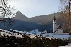 The Catholic church of St. Leonhard in Kreuth