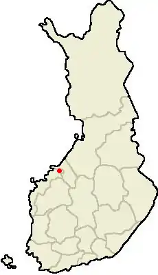 Location of Kronoby in Finland