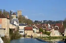 Montbard and the Brenne river.