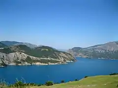 Lake of Serre-Ponçon.