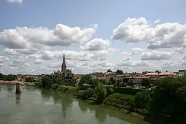 Langon and the Garonne.