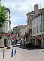 A street in the centre of Lesparre-Médoc.