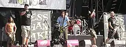 Less Than Jake performing on August 19, 2006