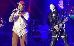 Limp Bizkit performing at Festival of the Lakes in 2021