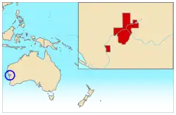 Location of Principality of Hutt River