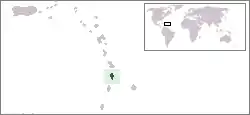 Location of Saint Lucia