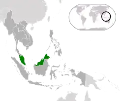 Location of Malaysia