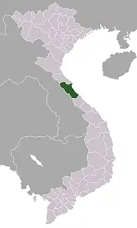 Location of Quảng Bình within Vietnam