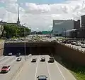 Interstate 94 entering the Lowry Hill Tunnel in Minneapolis, Minnesota, US