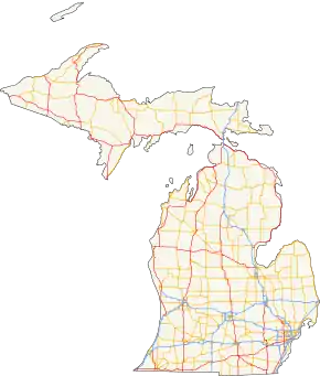 Michigan's state trunkline highways run through all 83 counties