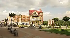 Part of Old Town and a chapel from 1745