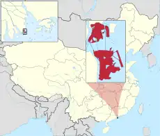 Location of Macau