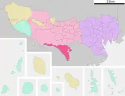 Location of Machida in Tokyo