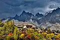 Machulu village of Khaplu, a typical Balti village.