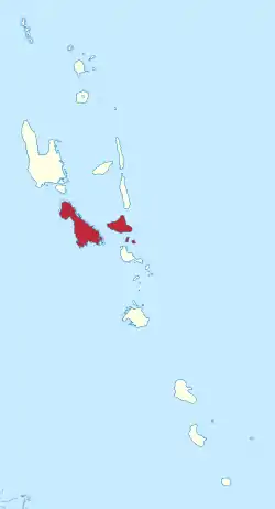 Location in Vanuatu