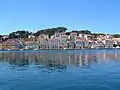 The Venetian-looking view of Lussinpiccolo/Losinj, a city of northern Dalmatia that belonged to Italy until 1947.