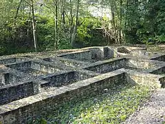 Ruins of the Gallo-Roman baths.