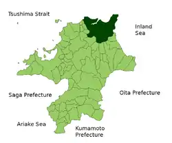 Kitakyushu is northern city in Kyushu.