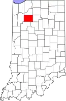 Location in the state of Indiana