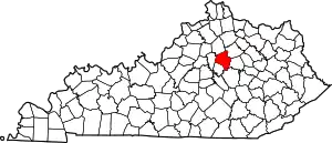 Location in the Commonwealth of Kentucky