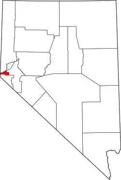 Location within Nevada