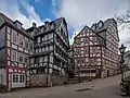 timber framing houses near of town hall